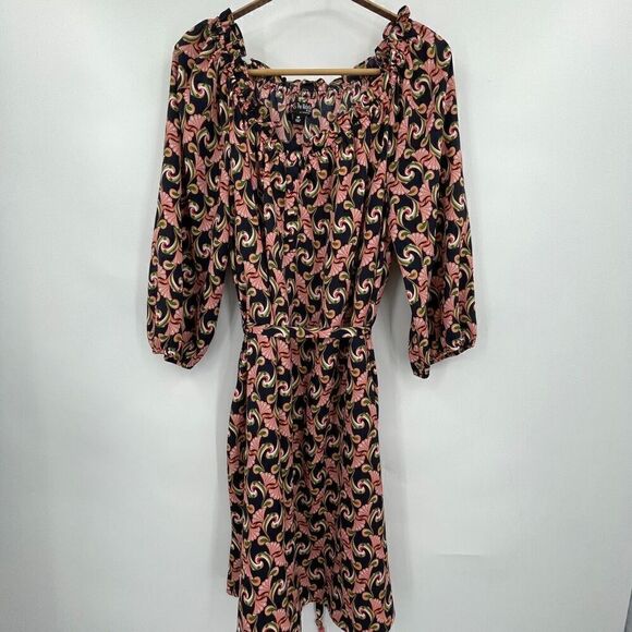 The Webster Miami at Target Multicolor Art Deco Print Flowy Mini Dress Medium - Picture 1 of 6